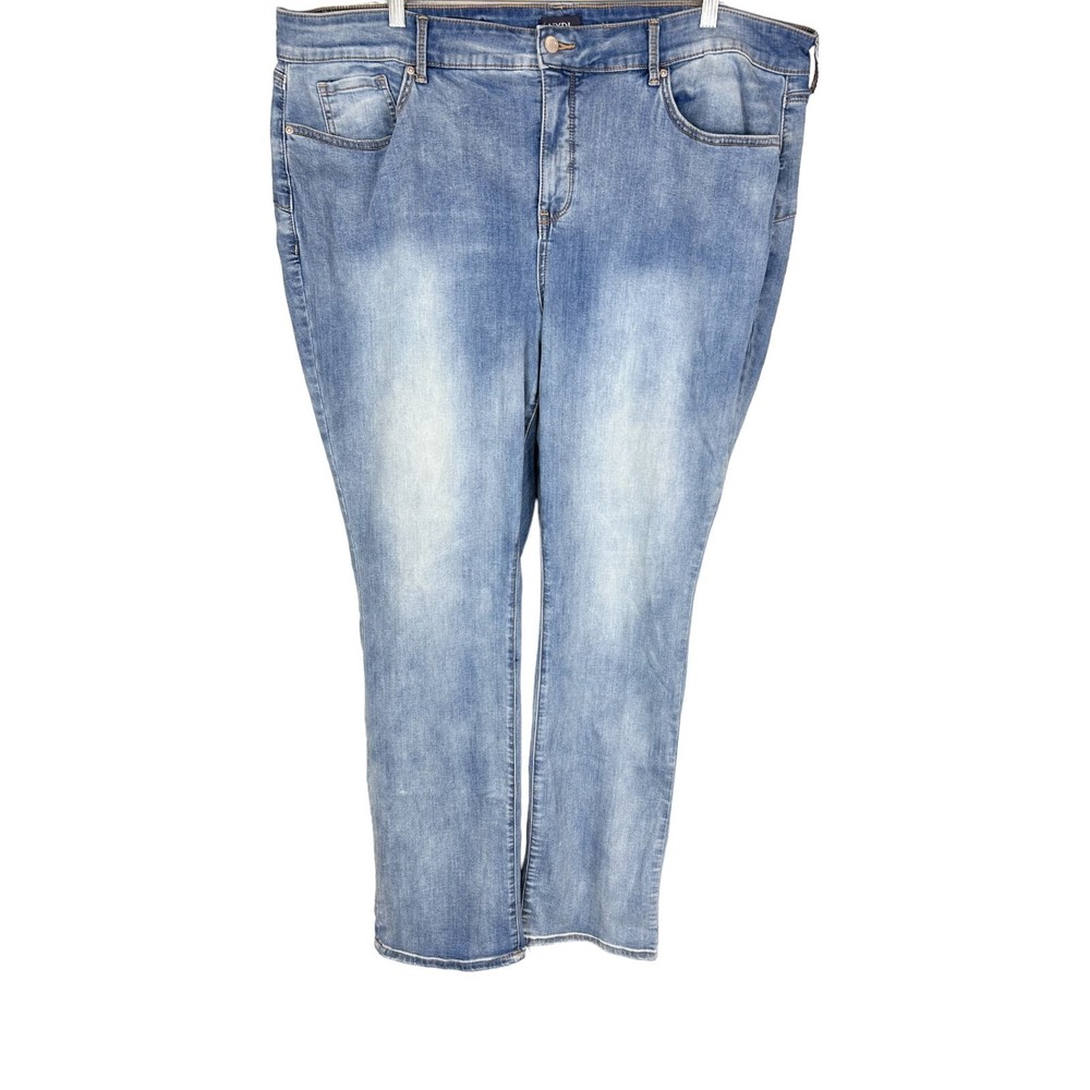 NYDJ Women's Marilyn Straight Uplift Jeans in Cool Embrace- Celeste Size 24W